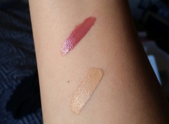 Swatches under natural light